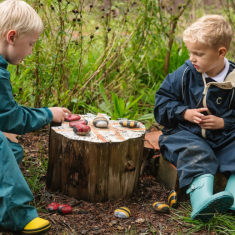 Children playing in Forest school