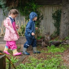 Children playing in Forest school